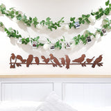 Stunning brushed copper wall art featuring NZ birds on a branch, perfect for indoor or outdoor display.