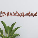 Brushed copper wall art featuring NZ birds on a branch, perfect for indoor or outdoor decor, reflecting Kiwiana spirit.