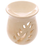 Oil Burner - Leaf Fretwork Design Crackle Glaze (Box of 20)