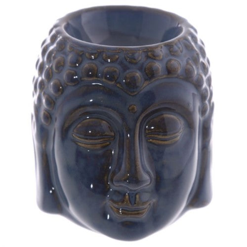 Head Oil Burner - Small Crackle Glaze Ceramic Buddha (Box of 12)