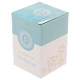 Ceramic oil and wax burners set of 3 in speckled cream with floral designs, perfect for creating a soothing ambiance.