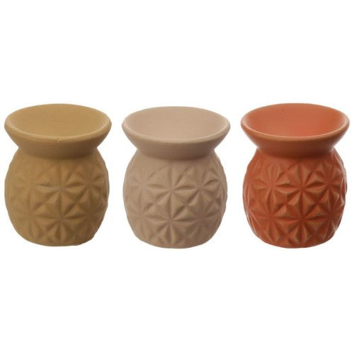 Oil Burner with Embossed Triangle Pattern - Eden (Box of 20)