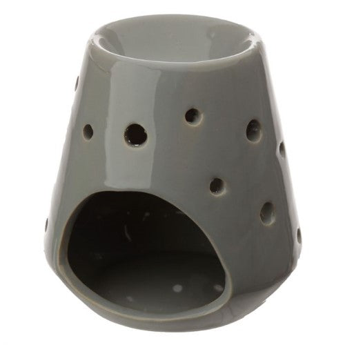 Ceramic Oil Burner - Eden Tapered with Circular Cut Outs (Set of 3 Asstd)