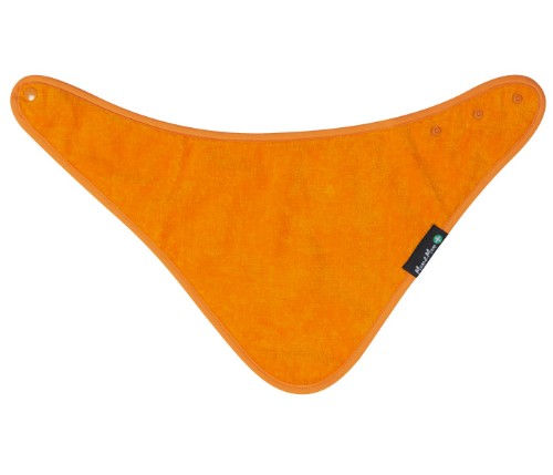 Vibrant orange adult bandana in cotton, adjustable fit, waterproof, stain-resistant, perfect for style and outdoor adventures.