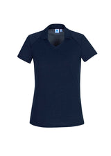 Navy Byron Ladies Polo size 16, featuring a neat collar and flattering neckline, crafted from 75% cotton and 25% polyester.