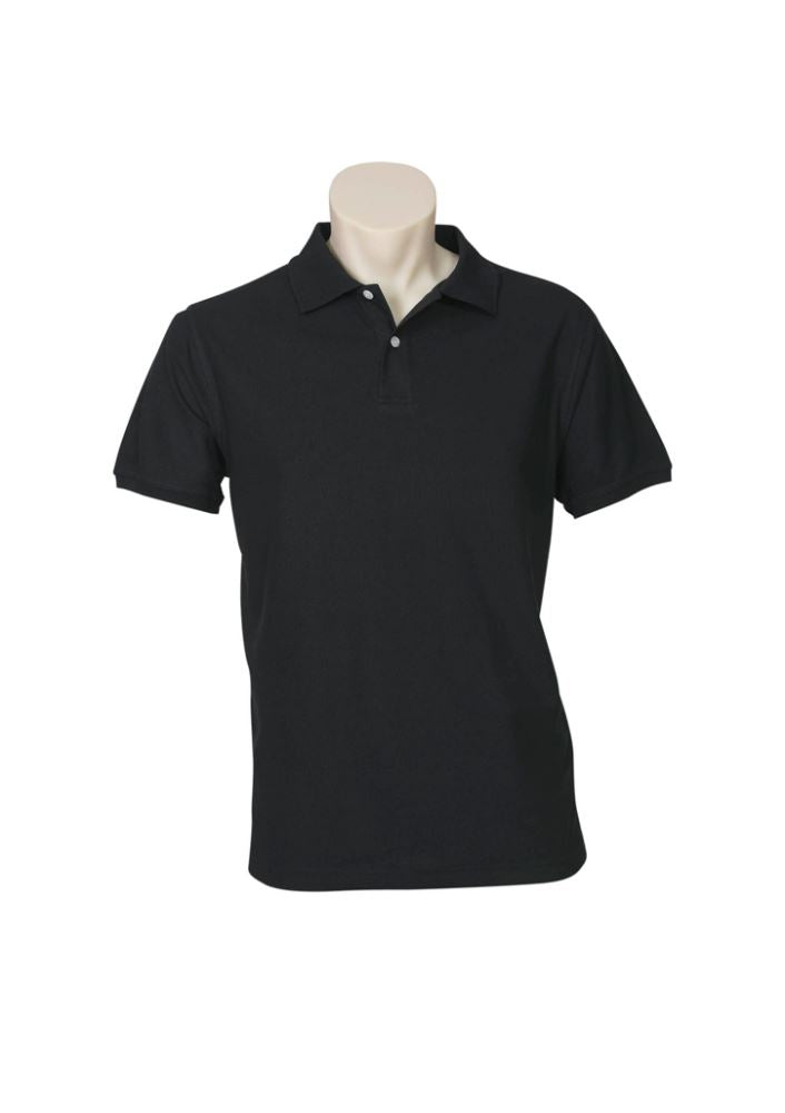 Men's black neon polo shirt in 2XL, featuring a knitted collar, side splits, and loose pocket for stylish outdoor comfort.