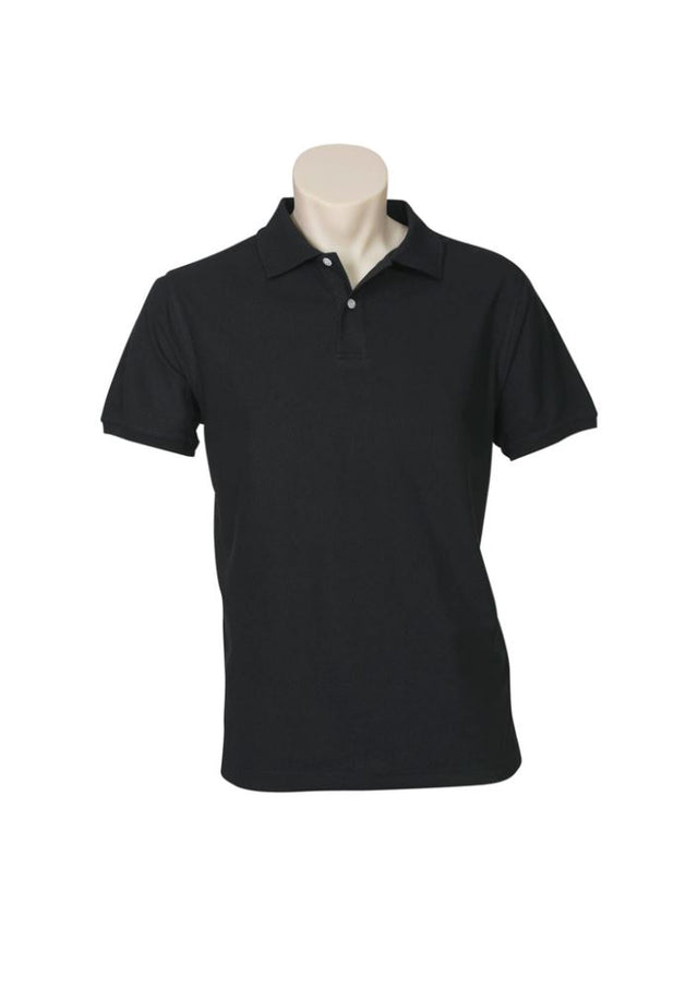 Men's black neon polo shirt in 2XL, featuring a knitted collar, side splits, and loose pocket for stylish outdoor comfort.