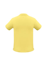 Mens Neon Polo in vibrant yellow, Size XL, featuring a breathable knit, tailored fit, and practical pocket for essentials.