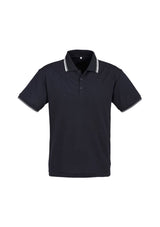 Men's Cambridge Polo in Navy/White/White, size M, featuring breathable fabric, classic design, and functional pocket.