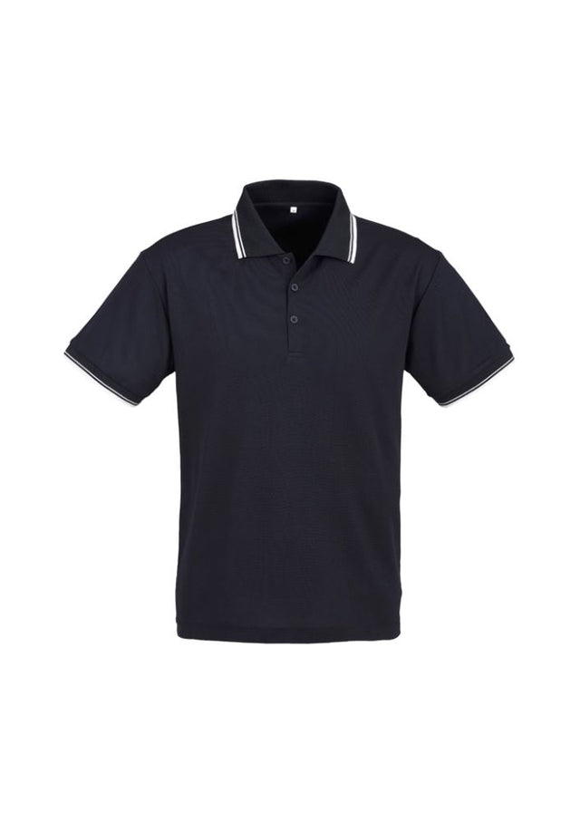 Men's Cambridge Polo in Navy/White/White, size M, featuring breathable fabric, classic design, and functional pocket.