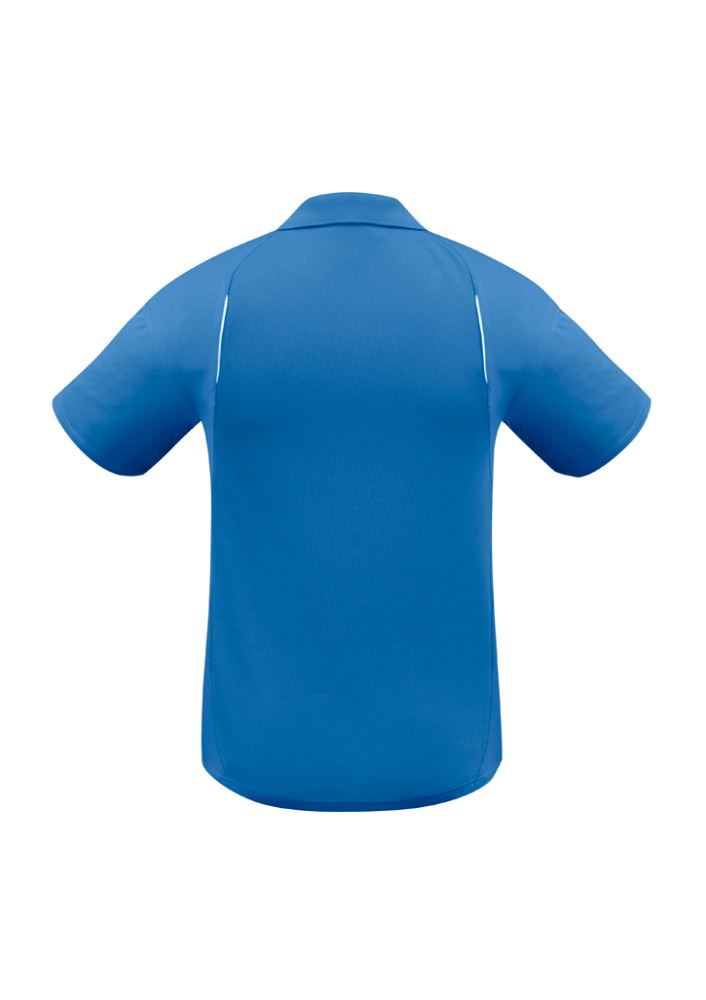 Men's United Short Sleeve Polo in Royal/White, size 5XL, featuring breathable fabric and stylish design for casual and professional wear.