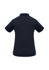 Ladies Sprint Polo in navy, size 6, featuring breathable fabric, UPF protection, and modern slimline design for active wear.