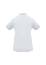 Ladies Sprint Polo in white, size 22, featuring breathable polyester, a polished collar, and stylish design for versatile wear.