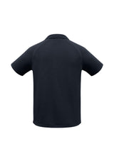 Navy Kids Sprint Polo in Size 6, featuring breathable fabric, stylish collar, and UPF sun protection for active play.
