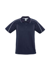 Men's Blade Polo in Navy/White, Size L; breathable fabric, stylish design with contrast details, ideal for casual and formal wear.
