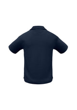 Men's Micro Waffle Polo in Navy, size XL, featuring breathable fabric, sleek design, and practical details for comfort and style.