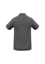 Kids Crew Polo in charcoal, size 16, featuring a sleek design, durable fabric, and UPF protection for outdoor comfort.