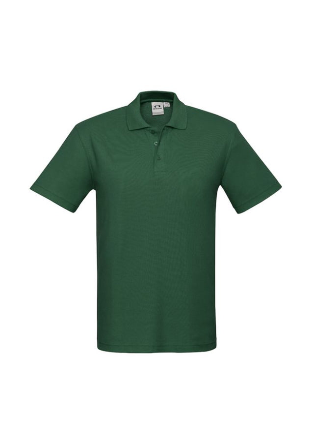 Kids Crew Polo in Forest, size 8, featuring a stylish design, breathable fabric, and excellent UV protection for active children.