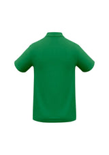 Kids Crew Polo in Kelly Green, Size 16, featuring a stylish collar, durable fabric, and sun protection for active wear.