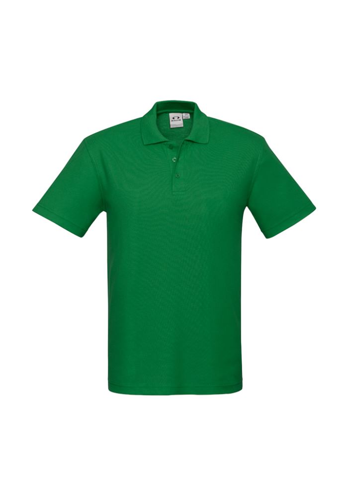 Kids Crew Polo in vibrant Kelly Green, Size 16, featuring durable fabric, stylish collar, and sun protection for active wear.