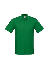 Kids Crew Polo in vibrant Kelly Green, Size 16, featuring durable fabric, stylish collar, and sun protection for active wear.