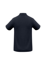 Navy Kids Crew Polo, size 6, made of durable, breathable fabric with a stylish collar and UPF protection for active kids.