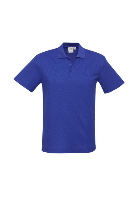Kids Crew Polo in royal blue, size 16, featuring a sleek design, durable fabric, and sun protection for active youth.