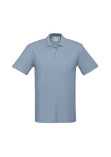 Kids Crew Polo in Spring Blue, size 10, featuring a comfy fit, UPF sun protection, and stylish details for active kids.