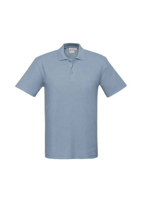 Kids Crew Polo in Spring Blue, Size 14, featuring a sleek design, comfortable fit, and excellent UV protection for active kids.
