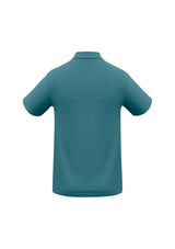 Teal Kids Crew Polo, Size 16, featuring a modern fit, durable fabric, and stylish design for school or casual wear.