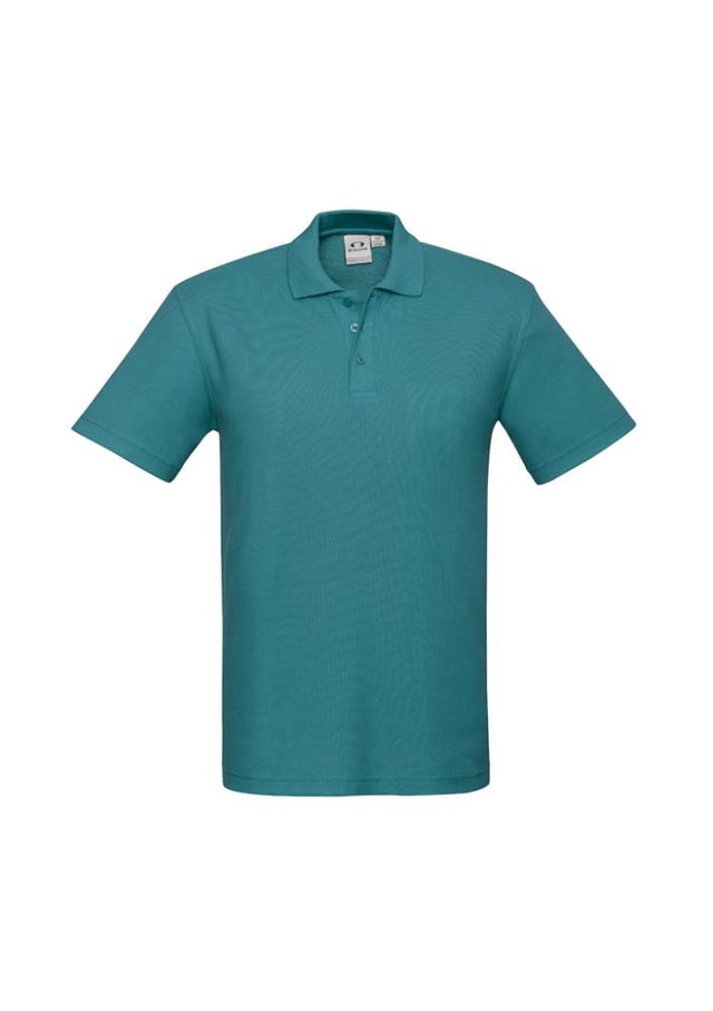Kids Crew Polo in Teal, size 4, featuring soft blend fabric, improved fit, UPF protection, and stylish details for casual wear.