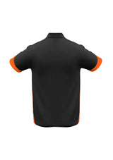 Men's Talon Polo in Black/Orange, 3XL, lightweight, breathable fabric with sun protection and stylish design. Perfect for casual wear.