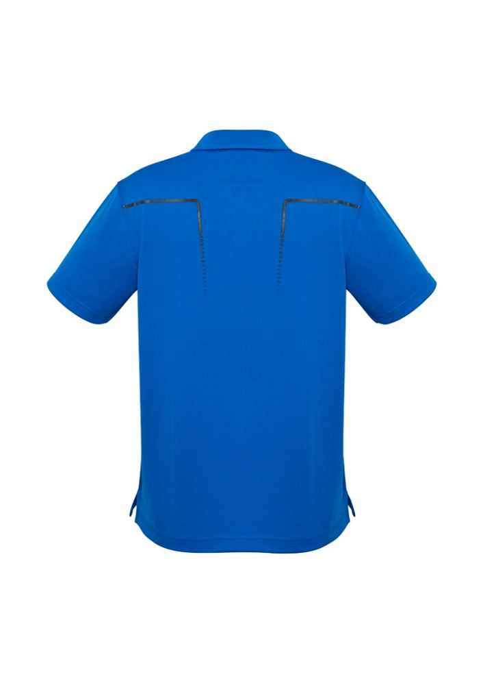 Men's Cyber Polo in Royal/Silver, size L, featuring a modern design, lightweight fabric, and excellent UV protection.