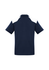 Men's Rival Polo in Navy/White, Size S, featuring lightweight polyester, UPF protection, and a stylish contrast design.