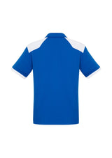 Men's Rival Polo in Royal/White, Size S, featuring breathable fabric, UPF protection, and contrast design for stylish versatility.