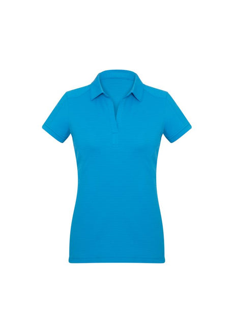Cyan Ladies Profile Polo, Size 14, featuring breathable fabric, stylish design, and UV protection for comfort and elegance.