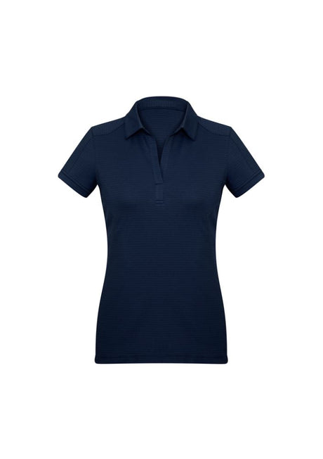 Navy Ladies Profile Polo, Size 20 by Biz Collection, featuring BIZ COOL™ fabric, UPF protection, and stylish design details.