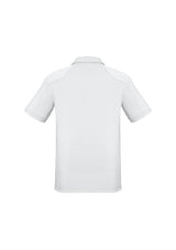 Men's Profile Polo in white, Size L, featuring breathable fabric, UPF protection, and stylish design for casual occasions.