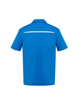 Men's Sonar Polo in Royal/White, XS size, featuring breathable fabric, modern collar, and stylish design for comfort and sun protection.