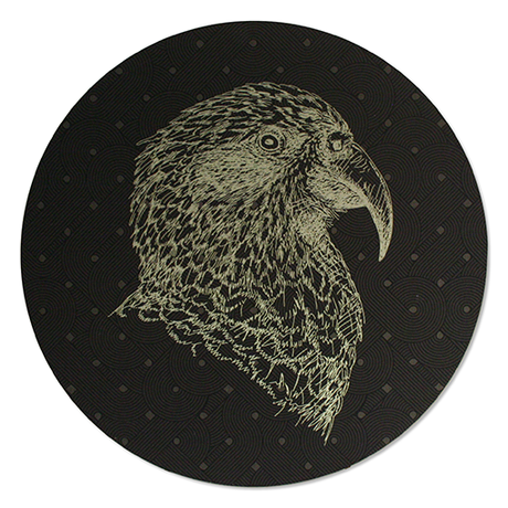 Vibrant 250mm circular wall art in glossy ACM, perfect for indoor/outdoor decor, featuring fun and sophisticated design.