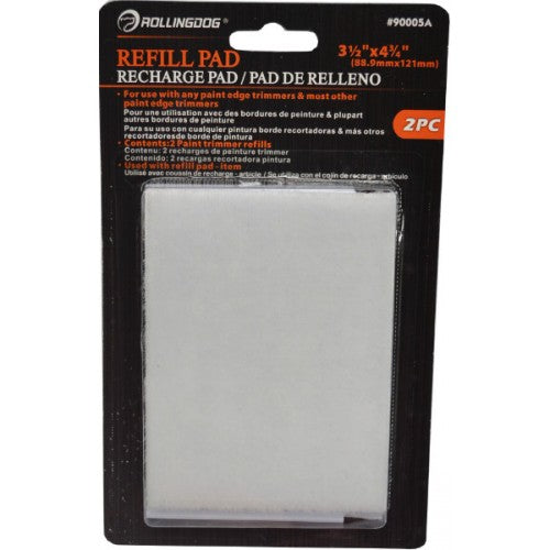 Set of two 100mm replacement pads for paint edger, designed for smooth edges and professional results in painting projects.