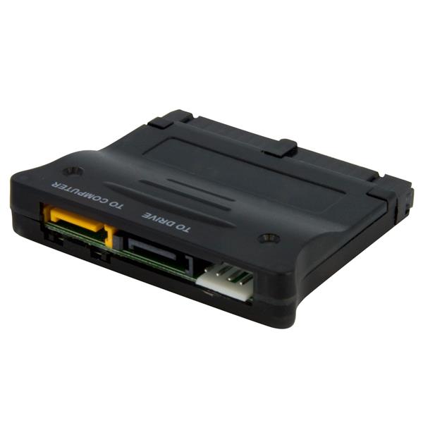 Bi-directional SATA IDE adapter converter for connecting SATA drives to IDE ports and accessing files from older IDE drives.