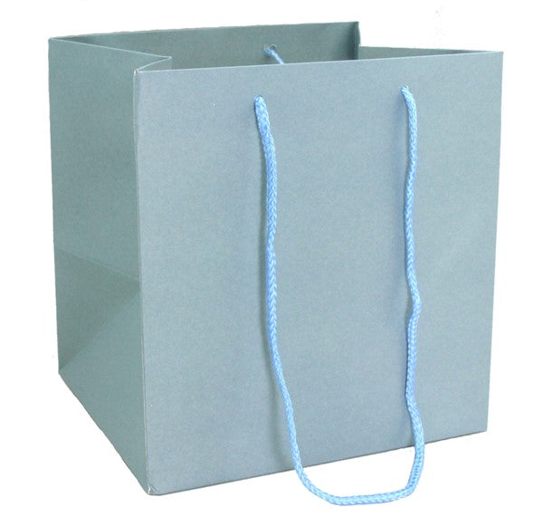 Stormy Blue kraft bags pack of 10, 260 gsm, stylish and eco-friendly, ideal for retail and gift wrapping.