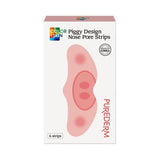 Fun piggy design Purederm Nose Pore Strips unclog pores and remove blackheads for clear, smooth skin; 6 strips per pack.