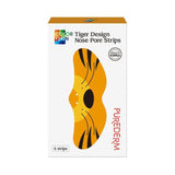 Purederm Nose Pore Strips with fun tiger design, effectively unclogging pores for clearer, smoother skin.