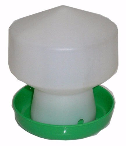 Aviary Bell Waterer 0.6L in elegant bell shape, made of durable plastic for easy bird hydration indoors or outdoors.