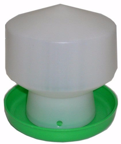 Aviary Bell Waterer 1.3L in bell shape, made of durable plastic to keep birds hydrated with minimal spills.