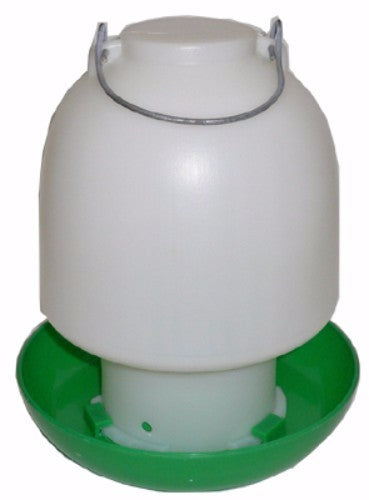 Aviary Bell Waterer 2.5L in durable plastic, designed to keep birds and small pets hydrated without spills.