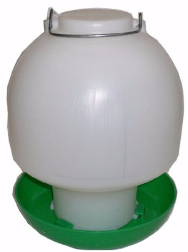 Aviary Bell Waterer 6.5L, a durable plastic waterer for birds, features a bell shape for easy access and quick refilling.