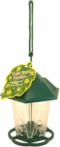 Wild Bird Feeder 18cm: Durable plastic feeder with rope, perfect for attracting songbirds in your garden.